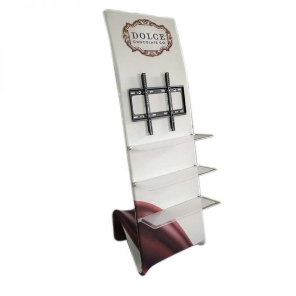 advertising literature stand to hold catalog & TV