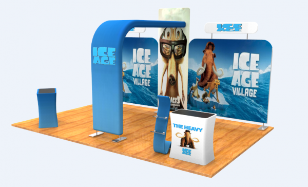 foldable trade show exhibition booth